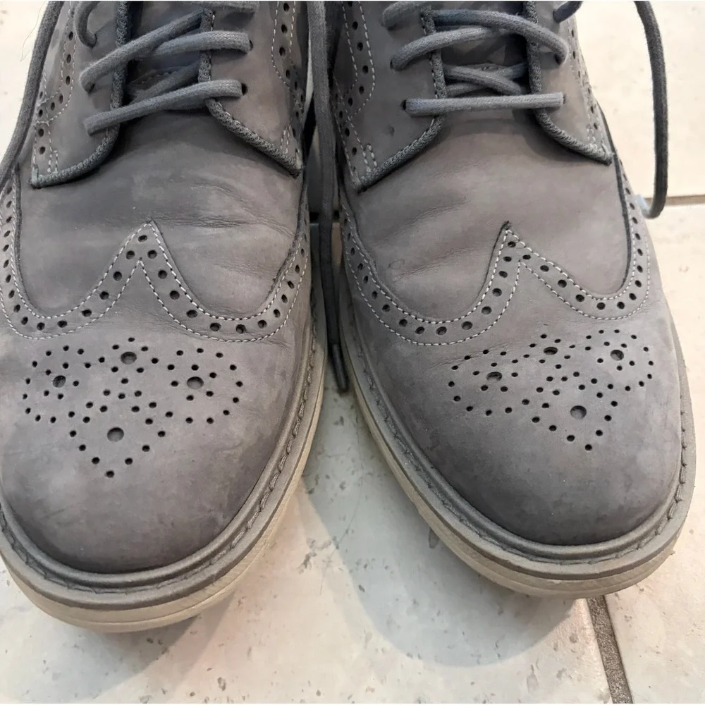 Cole Haan Grand 360 Mens Grey Wingtip Oxford Shoes SIZE 9